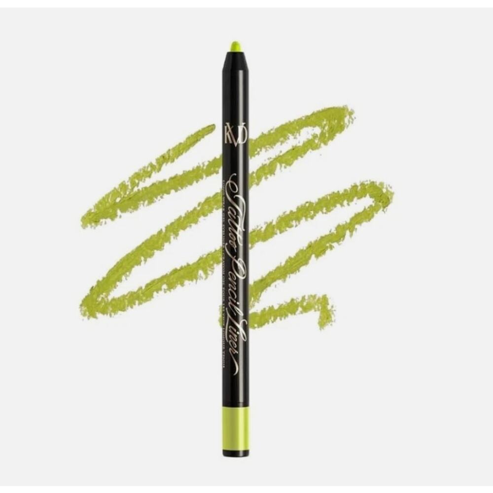 KVD Kat Von D Radium Green Tattoo Pencil Liner Long-Wear Gel Eyeliner #130 NIB